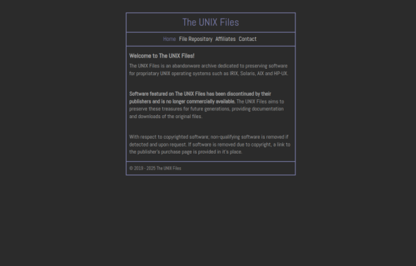 The UNIX Files